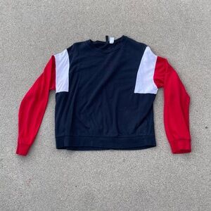 H&M Divided Blue and Red Shirt